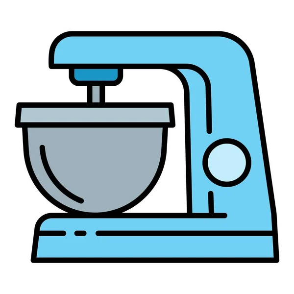 Ikona kuchyňského mixéru, styl osnovy — Stockový vektor