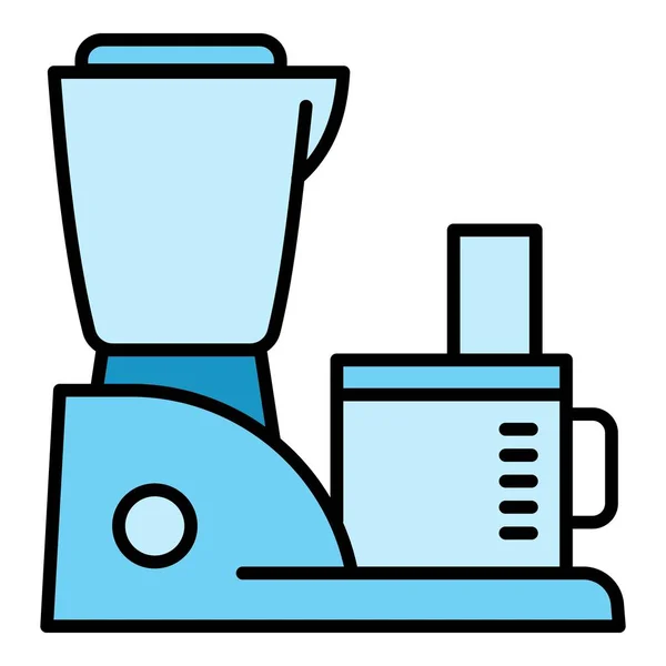 Machine mixer icon, outline style — Stock Vector