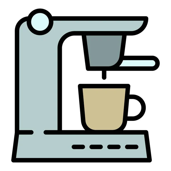 Εικονίδιο καφετιέρα, στυλ περίγραμμα — Διανυσματικό Αρχείο
