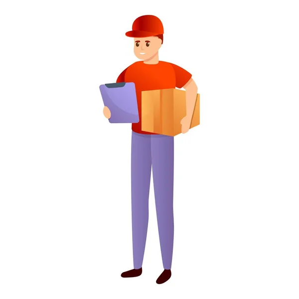 Ícone de entrega de correio rápido, estilo dos desenhos animados —  Vetores de Stock