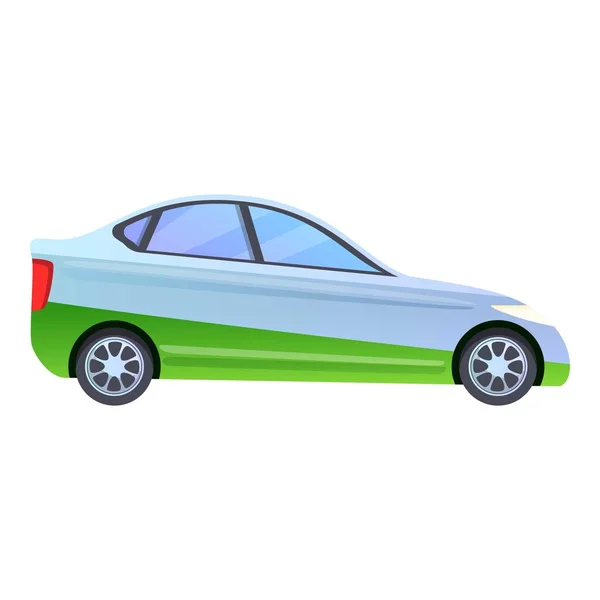 Icona auto ibrida, stile cartone animato — Vettoriale Stock