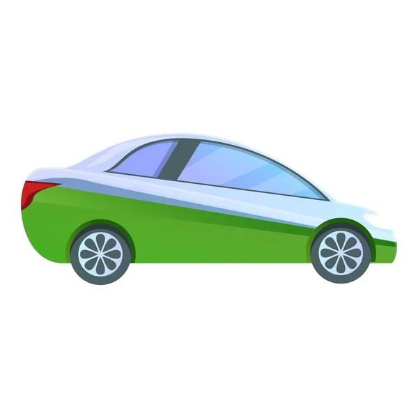 Icono de coche híbrido amistoso, estilo de dibujos animados — Vector de stock