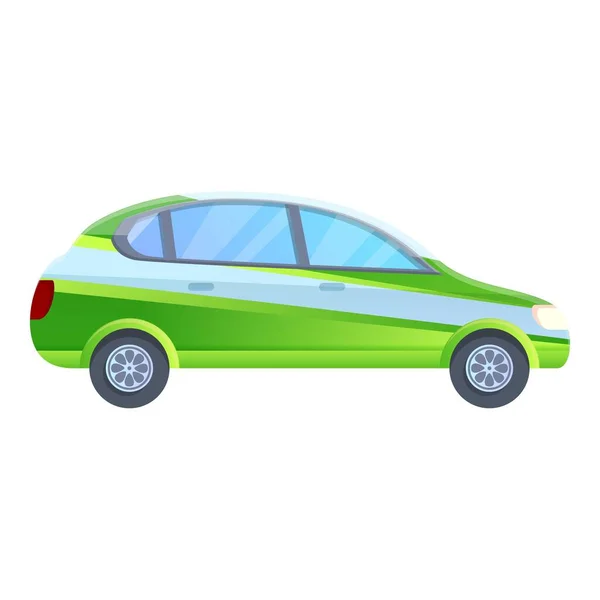 Hybrid auto icon, cartoon style — Stock Vector
