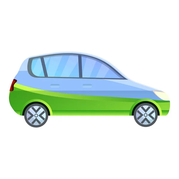 Icône de voiture hybride familiale, style dessin animé — Image vectorielle