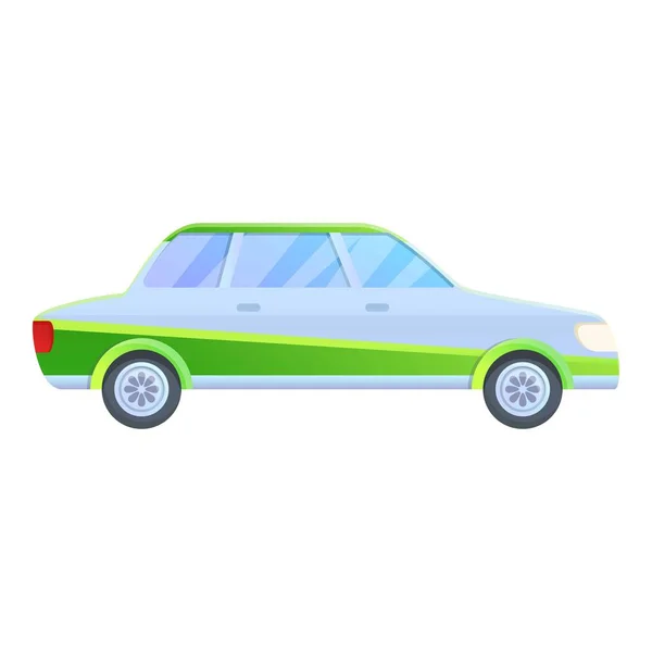Icono de coche híbrido de la industria, estilo de dibujos animados — Vector de stock