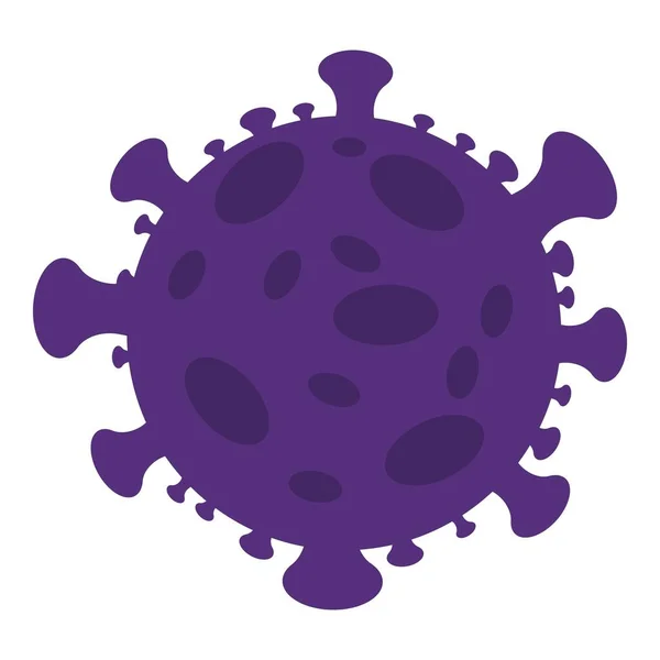 Icône de coronavirus, style dessin animé — Image vectorielle