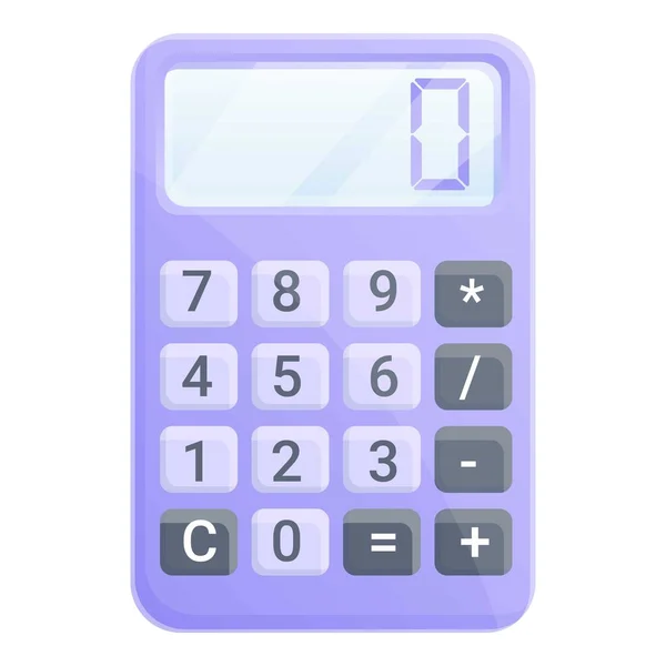 Ikona kalkulačky, kreslený styl — Stockový vektor