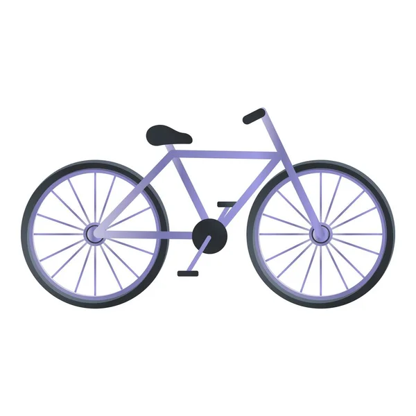 Icono de bicicleta deportiva, estilo de dibujos animados — Vector de stock