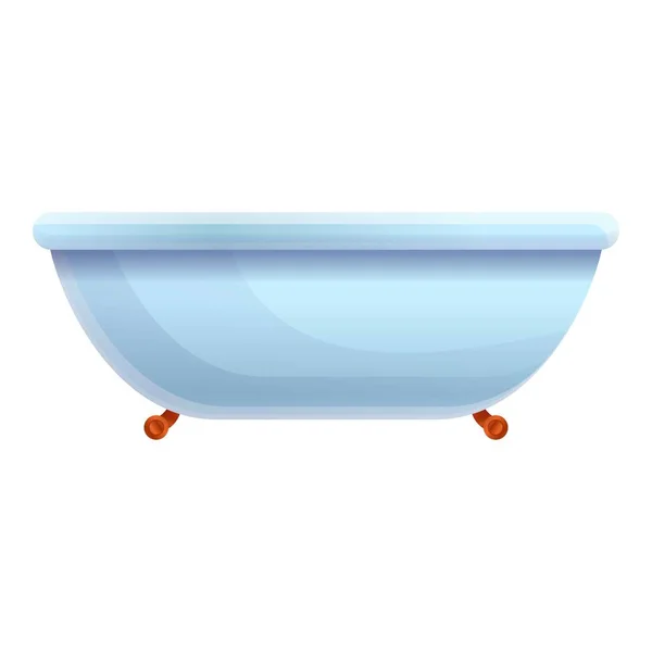 Water bathtub icon, cartoon style — Stock Vector