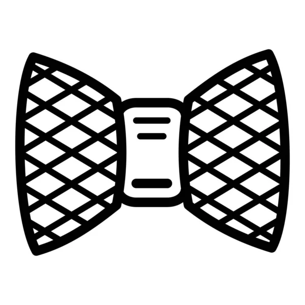 Icono de corbata de lazo, estilo de esquema — Archivo Imágenes Vectoriales