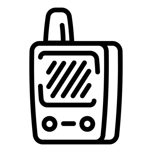 Εικονίδιο walkie talkie, στυλ περιγράμματος — Διανυσματικό Αρχείο