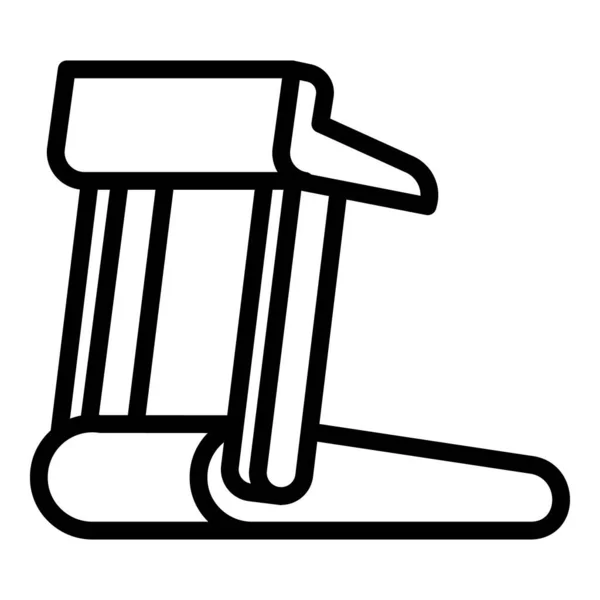 Icono de cinta de correr, estilo de esquema — Vector de stock