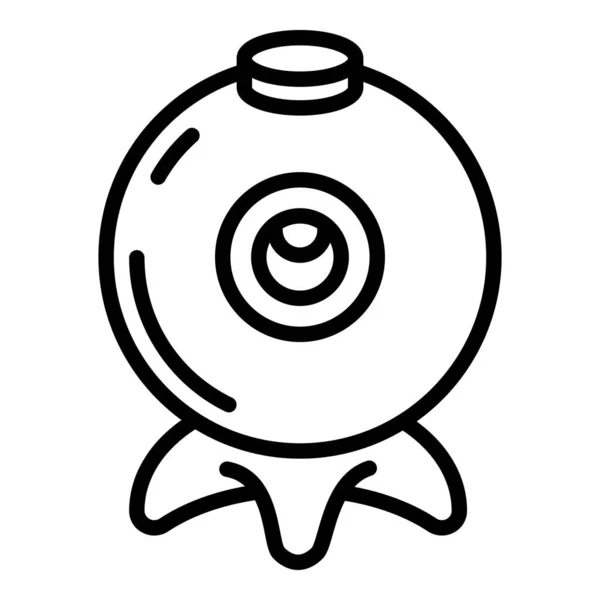 Webinar Kamera-Symbol, Umrissstil — Stockvektor