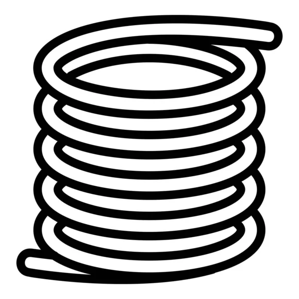 Object spring icon, outline style — Stock Vector