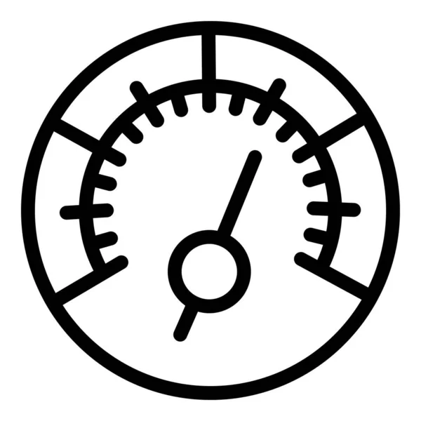 Icône du compteur à grande vitesse, style contour — Image vectorielle