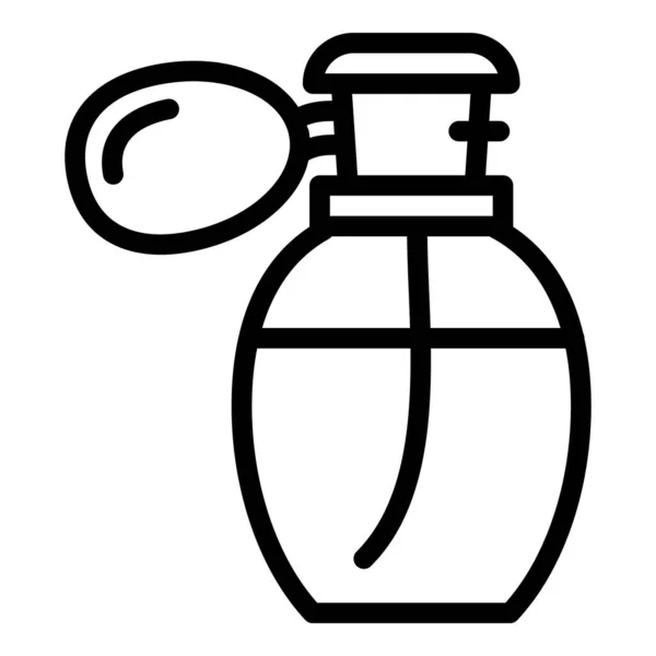 Icône de parfum rétro, style contour — Image vectorielle