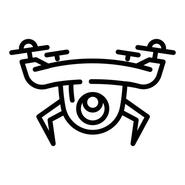 Ícone de drone da polícia, estilo esboço —  Vetores de Stock