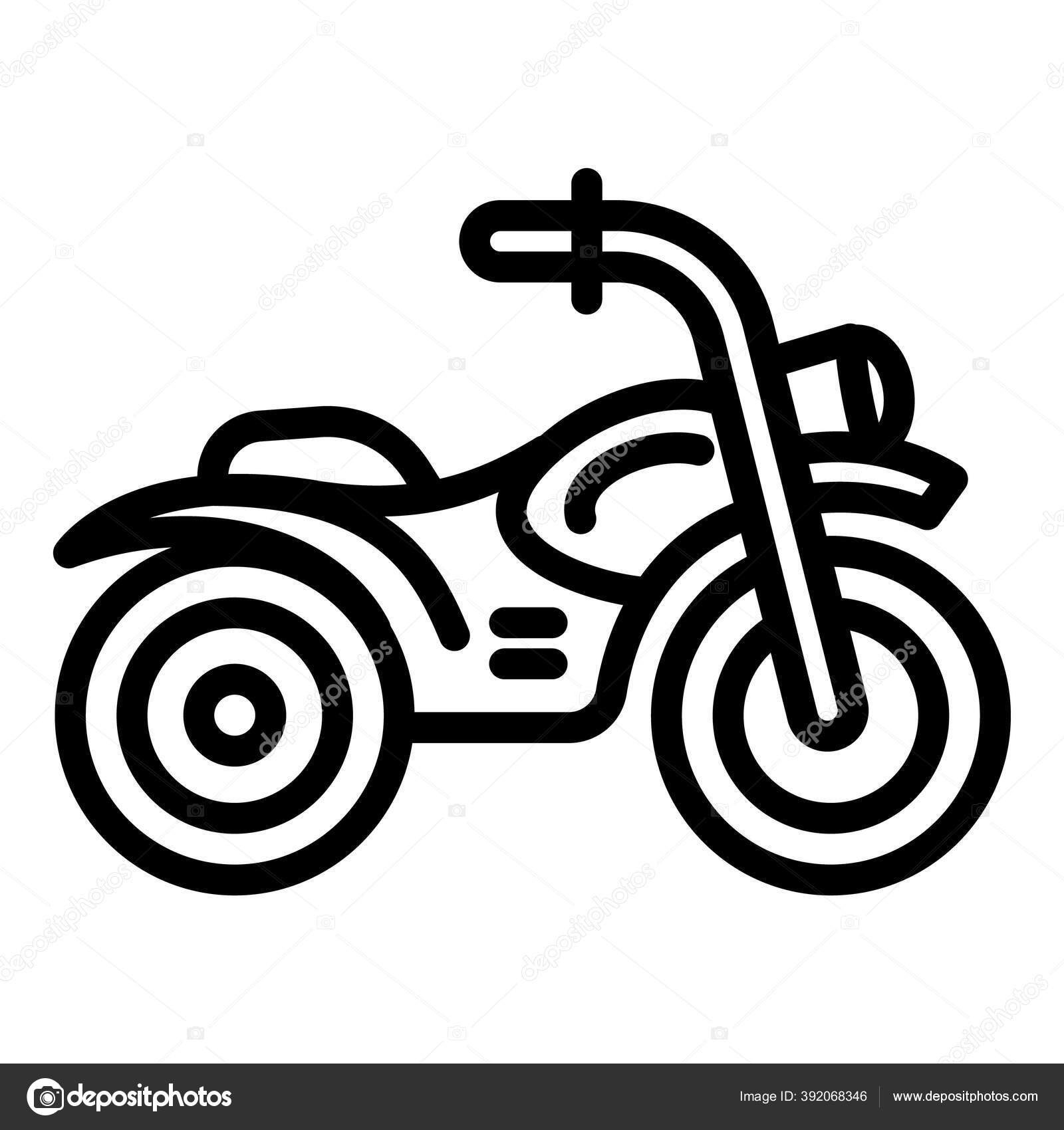 motocross linha arte, motociclista esboço desenho, moto simples