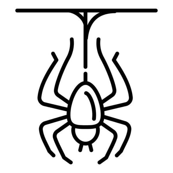 Icono de araña, estilo de contorno — Vector de stock