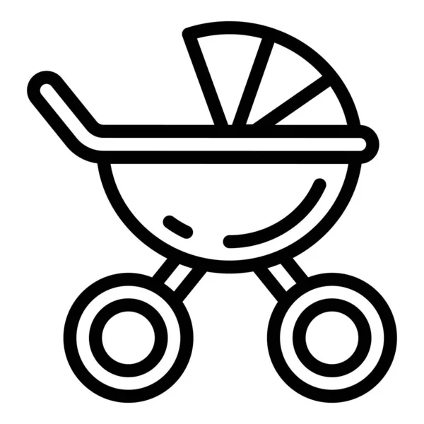 Nyfødt barnevogn ikon, skitse stil – Stock-vektor