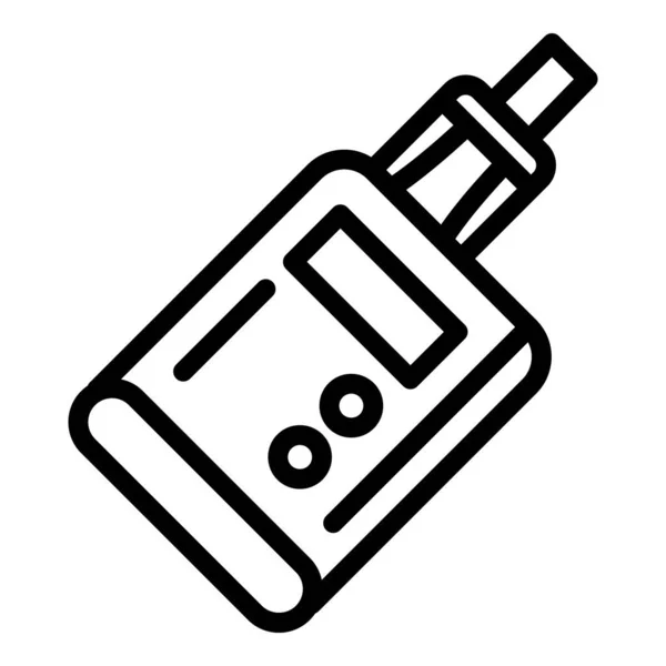 Icono de vapor electrónico, estilo de esquema — Vector de stock