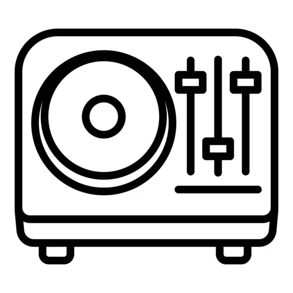 Icono de altavoz portátil, estilo de esquema — Vector de stock