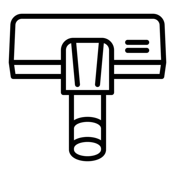 Иконка инструмента вакуумной очистки, стиль контура — стоковый вектор
