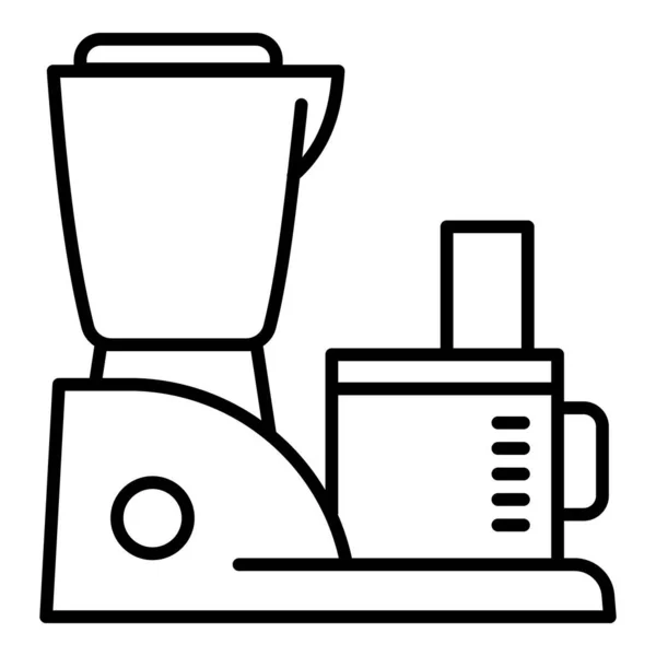 Machine mixer icon, outline style — Stock Vector