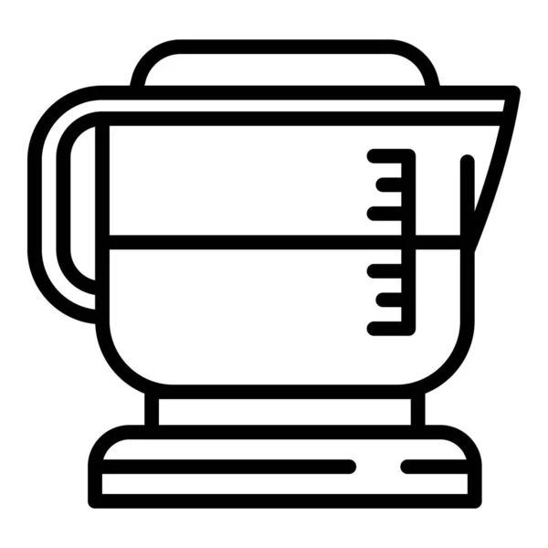 Icono de la cafetera expreso, esquema de estilo — Vector de stock