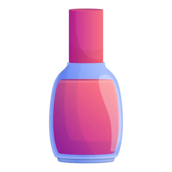 Nail polish bottle icon, cartoon style — Stock Vector