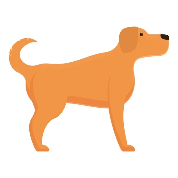Icona di comando cane, stile cartone animato — Vettoriale Stock