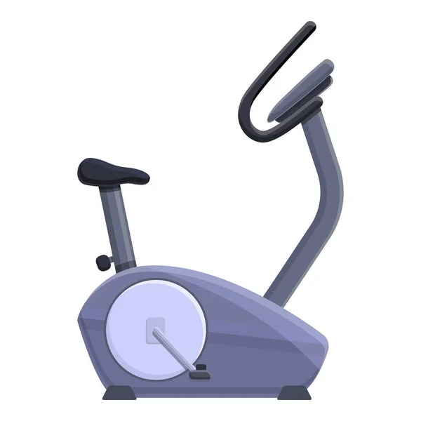 Icône de vélo d'exercice de remise en forme, style dessin animé — Image vectorielle