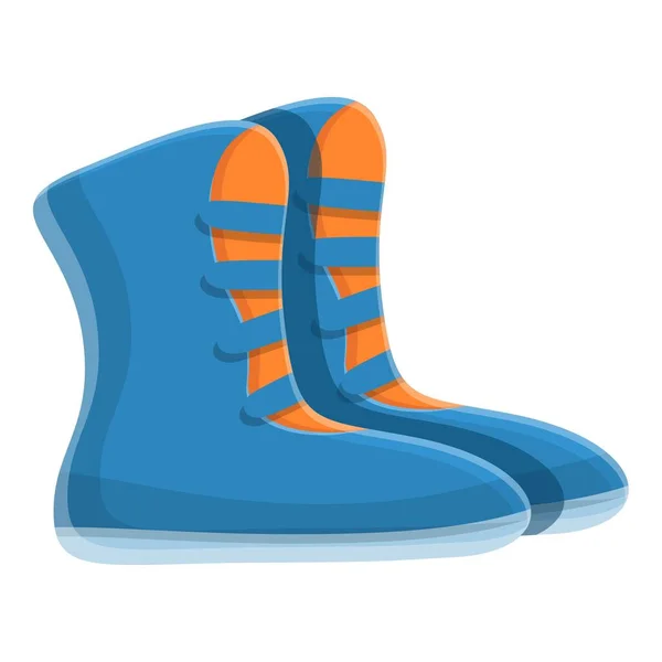Greco-roman wrestling shoes icon, cartoon style — Stock Vector