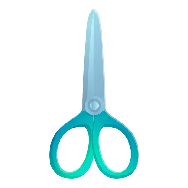 Textile scissors icon, cartoon style — Stock Vector