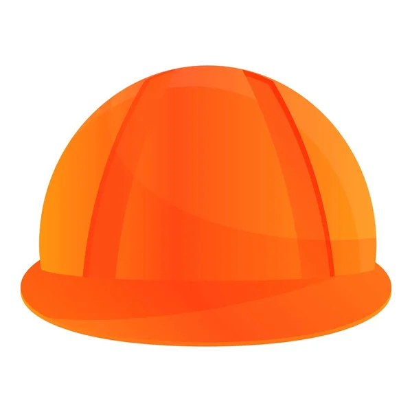 Metalurgia ícone do capacete trabalhador, estilo cartoon — Vetor de Stock