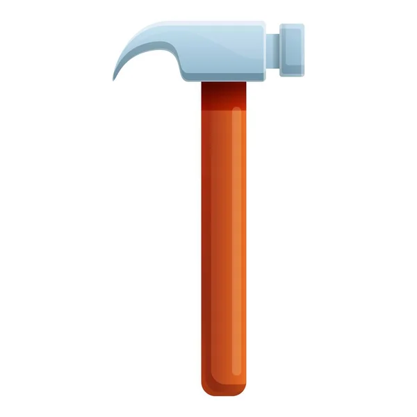 Icona del martello domestico del fabbro, stile del fumetto — Vettoriale Stock