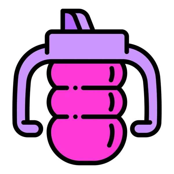 Criança sippy cup ícone, estilo esboço — Vetor de Stock