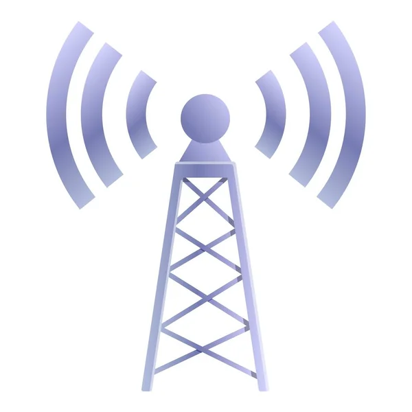 Remote access tower icoon, cartoon stijl — Stockvector