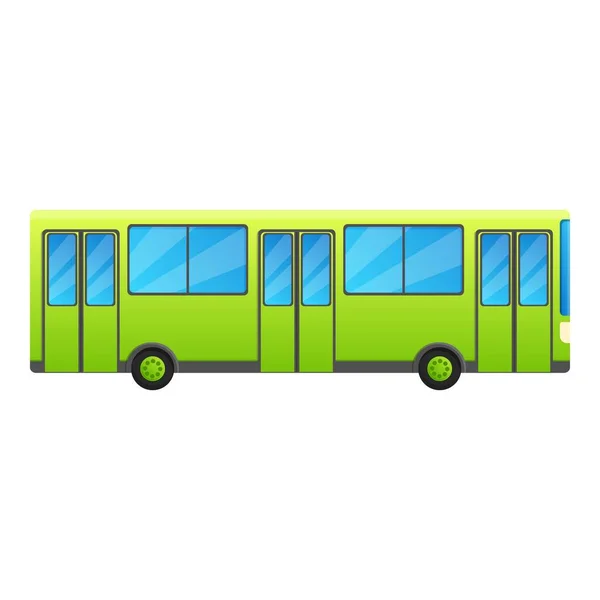 Икона городского автобуса, стиль мультфильма — стоковый вектор