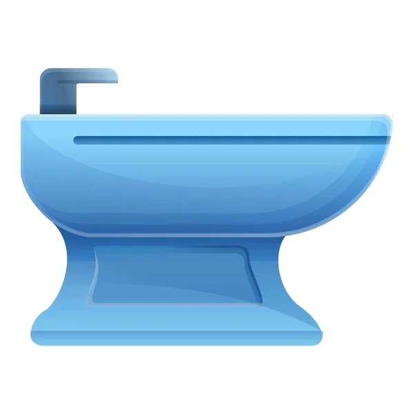 Bidet de toilette icône, style dessin animé — Image vectorielle