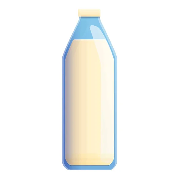 Icono de botella de leche, estilo de dibujos animados — Archivo Imágenes Vectoriales