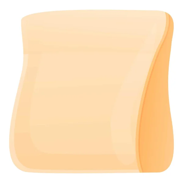 Ikona balení potravinového papíru, kreslený styl — Stockový vektor