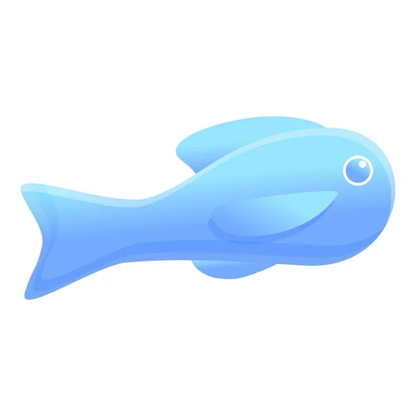 Fish bath toys icon, cartoon style — Stock Vector