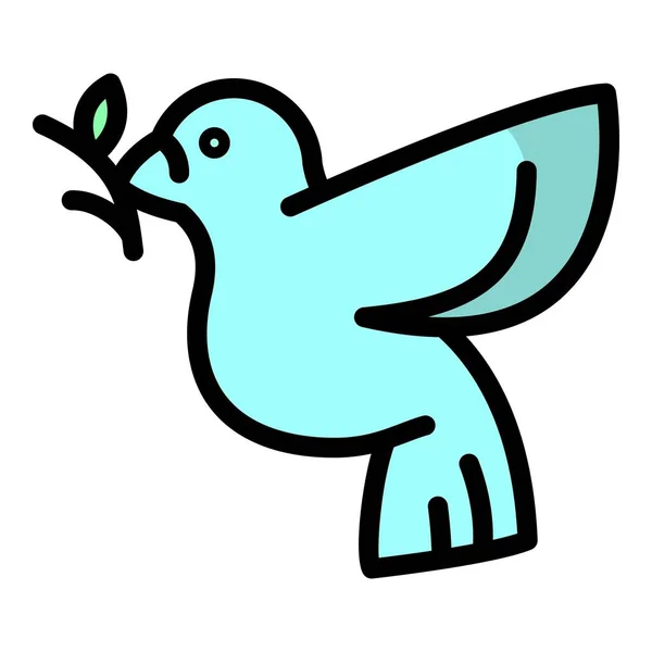 Icono de paloma, estilo de esquema — Archivo Imágenes Vectoriales