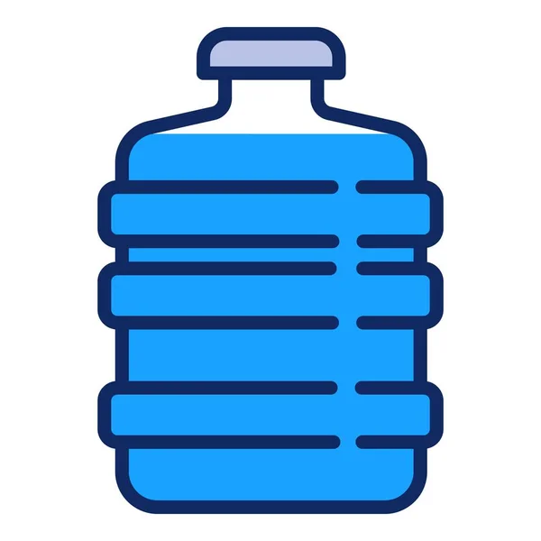 Icono de botella de agua filtrada, estilo de contorno — Archivo Imágenes Vectoriales