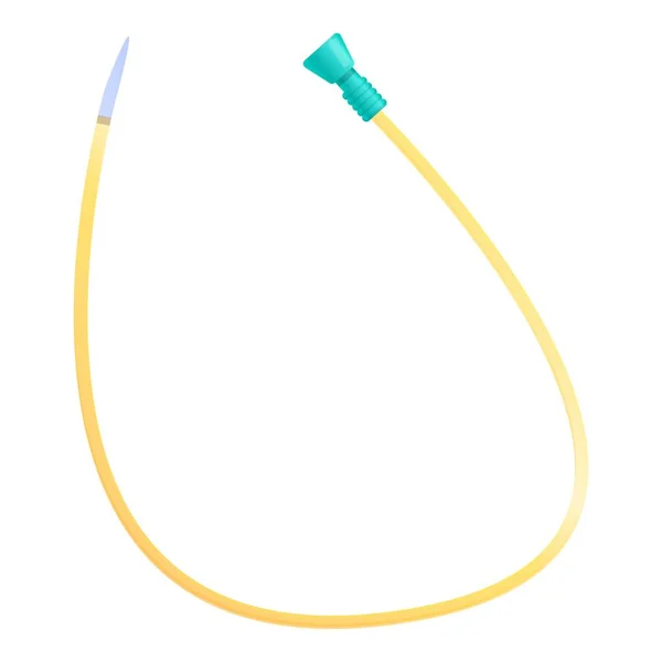 Venous catheter icon, cartoon style — Stock Vector