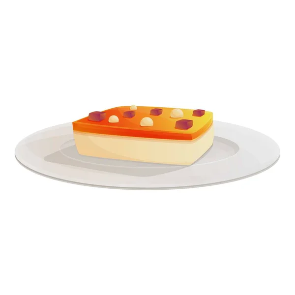 Cake food moleculaire keuken icoon, cartoon stijl — Stockvector