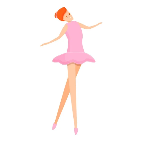 Ballerina icon, cartoon style — Stock Vector