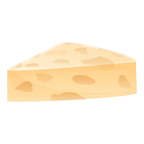 Икона фермерского эко-сыра, стиль мультфильма — стоковый вектор