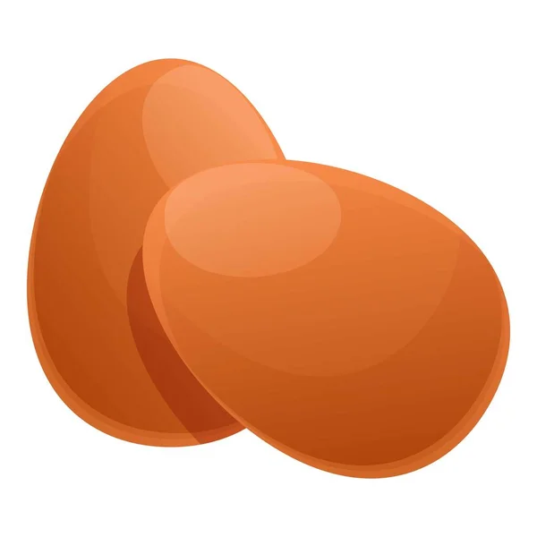Ikona jaj hodowlanych, w stylu kreskówki — Wektor stockowy